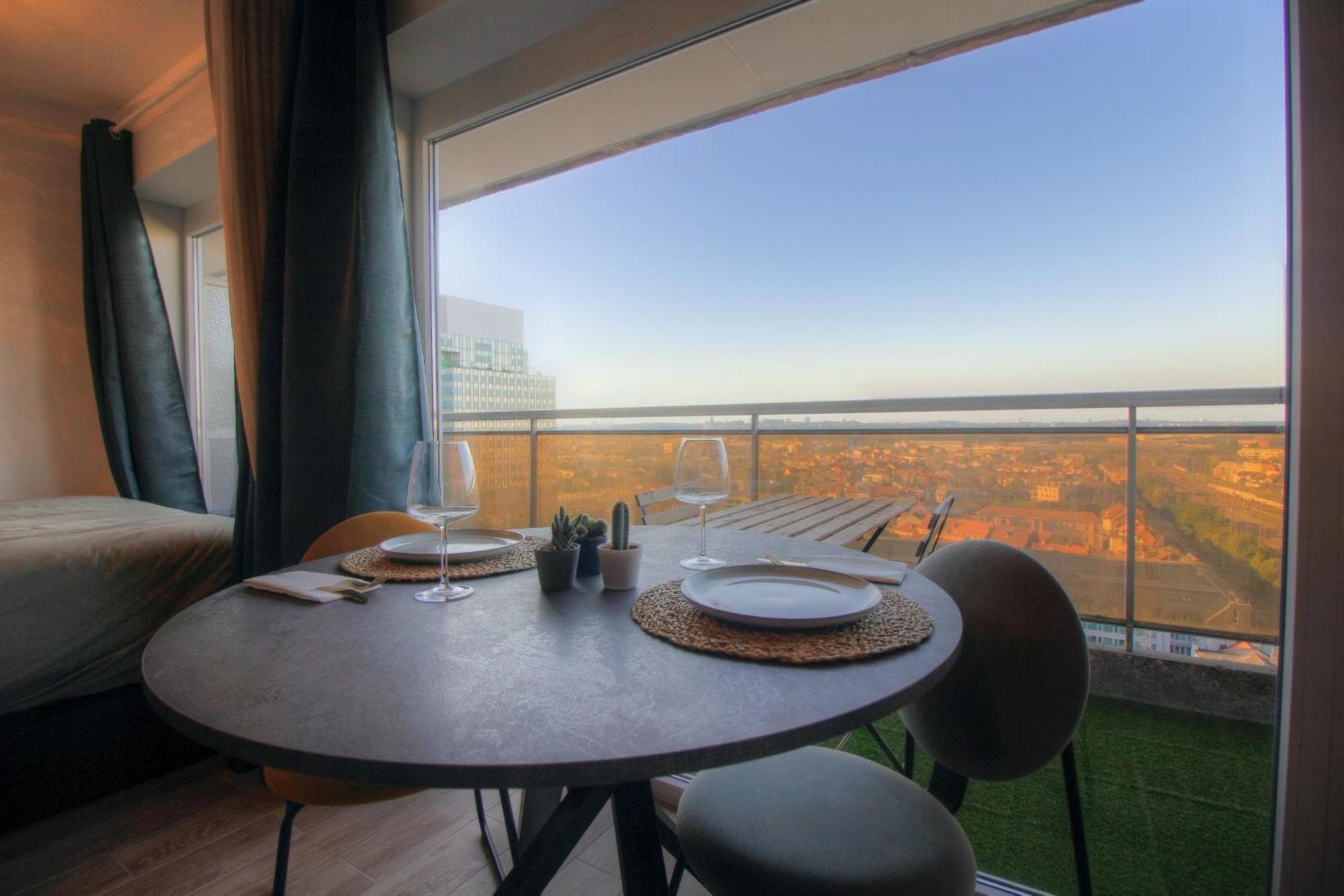 Studio Avec Vue Panoramique Et Parking Gratuit Βρυξέλλες Εξωτερικό φωτογραφία